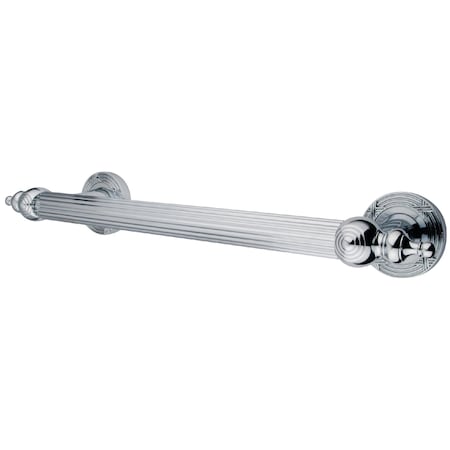 Templeton Contemporary Grab Bar, 16" L, Aluminum, Brass, Polished Chrome DR710121